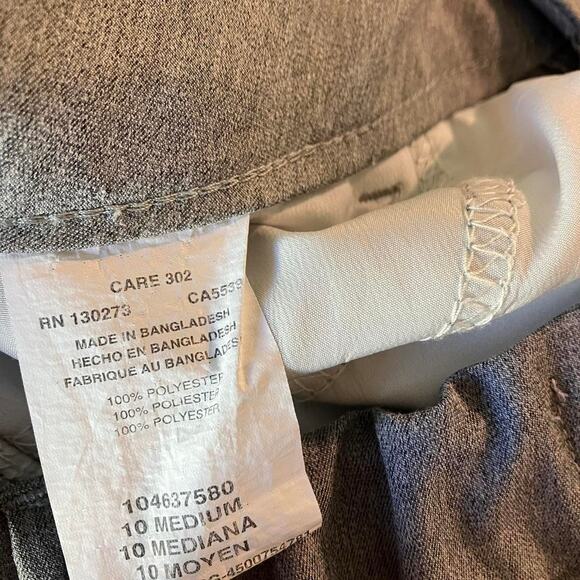 Lee Slacks Light Grey Heather‎ Trousers Wrinkle Free Slacks - Picture 5 of 5